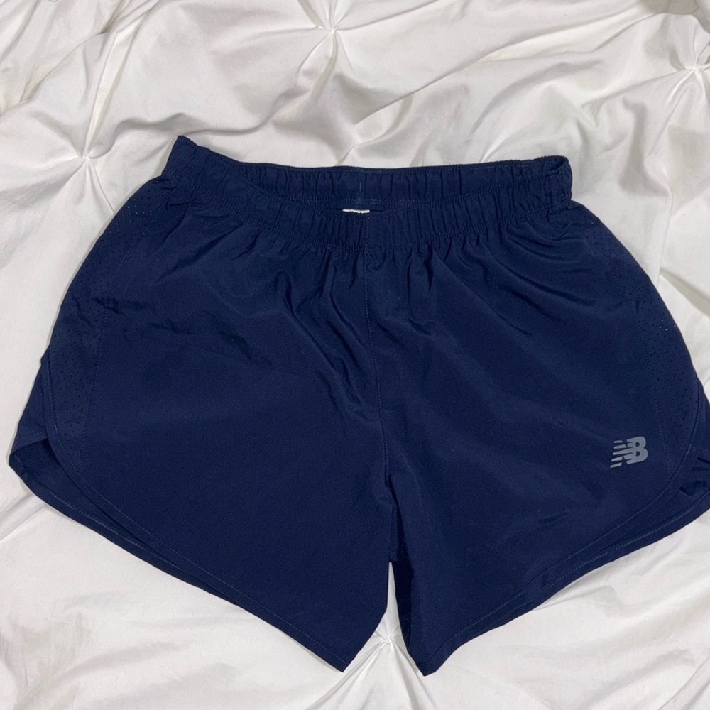 Women’s New Balance Shorts; Navy; Small